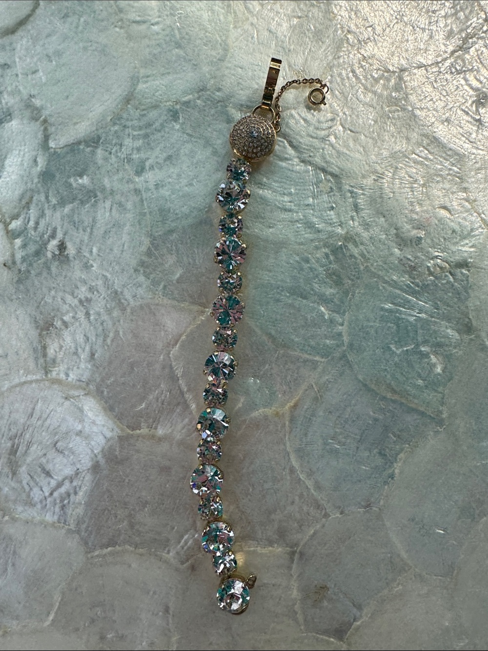 Sorrelli Clear Crystal  Bracelet set in Bright Gold